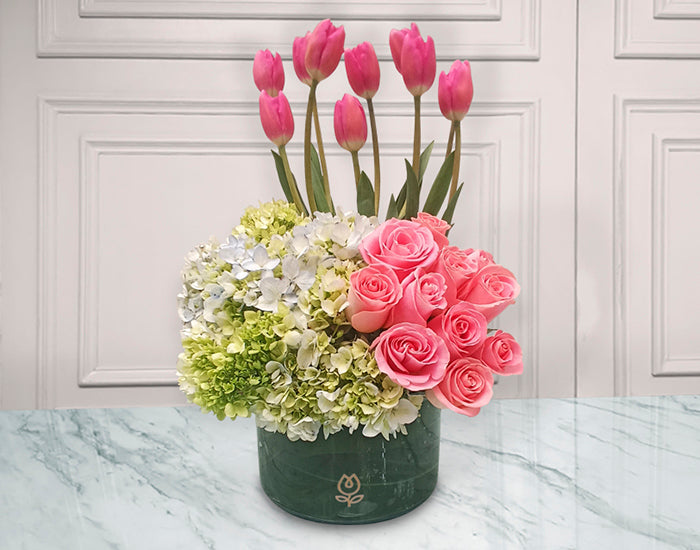 Bouquet de Tulipanes y Rosas | EXCLUSIVO