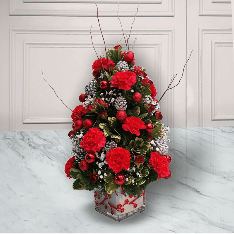 Mini árbol de Navidad con rosas | FREEZY